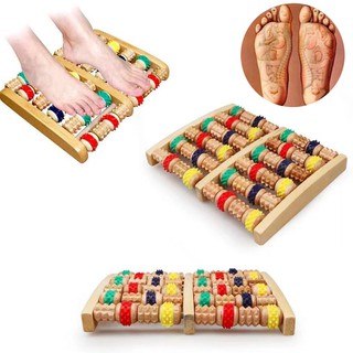 Wooden Foot Massage Roller Massage Plantar Fasciitis Roller Reflexology