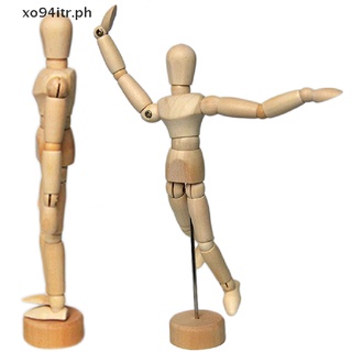 XOITR 5.5" Drawing Model Wooden Human Male Manikin Blockhead Jointed Mannequin Puppet . (9)