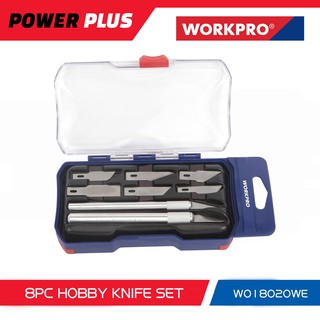 Power Plus➕ WorkPro 8PC. Hobby Knife Set W018020 Professional Power tools