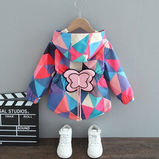 LZH Baby Girls Coats Jackets Kids Outerwear Long Sleeve Hooded Clothing