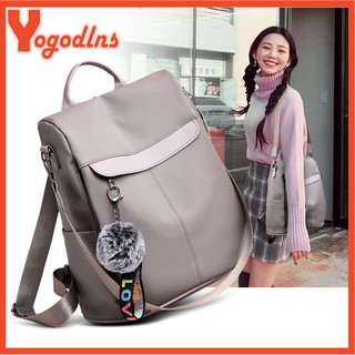 Yogodlns Women Nylon Waterproof Anti-Theft Dual Use travel backpack for girls school packbag