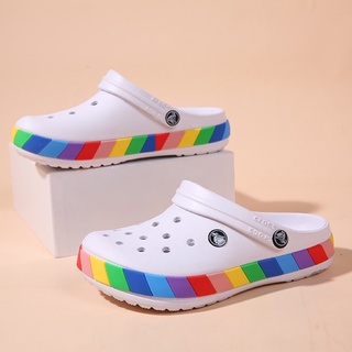 New Arrival Crocs Women's Style Thick Bottom Sandals Beach Fashion Wedge Outdoor Slipper for Women