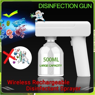 Nano Blue Light Disinfection Sprayer Machine 500ml Atomization Sanitizer Fogging Disinfectant Gun