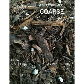 【Ready Stock】❀◇Happy Village Aroid Mix/ Garden Mix/ Sansev Mix; 5kg (P300); Aroid Coarse Mix P350 (5)