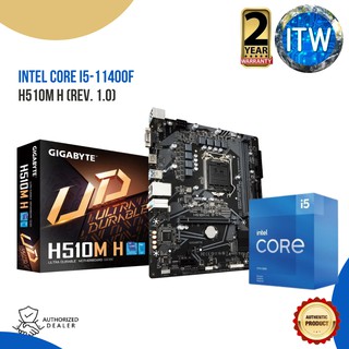 INTEL Core i5-11400F Processor w/ Gigabyte H510M H (rev. 1.0) Intel® H510 Chipset Motherboard Bundle (1)