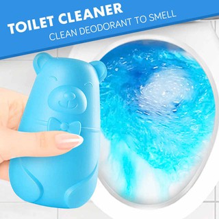 Super Toilet Bowl Cleaner Bear Blue Bubble Toilet Deodorant Home Air Freshener Fragrance Diffuser