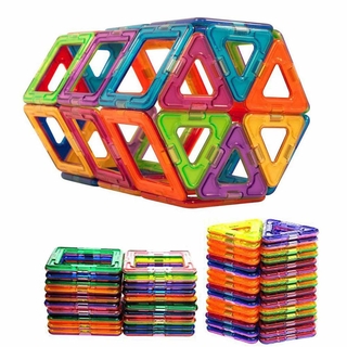50PCS/100PCS Mini DIY Magnetic Designer Construction Set Model Building Block For Children Magnet Block Kid Educational Gift