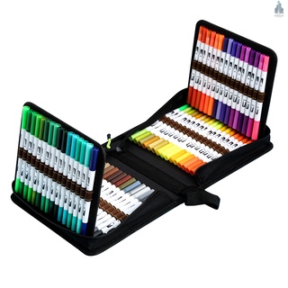 [Promotion] Dual Tip Brush Pens 120 Colors Art Markers Set with Brush and Fine Tips Colored Pen for Children Adults Artists Drawing Sketching Coloring Calligraphy Hand Lettering Journaling Planner Art Projects