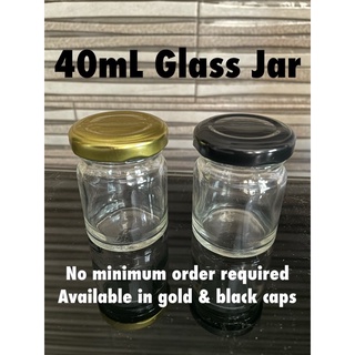 Retail - 40mL Glass Jar (gold cap/lid)