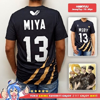 [COD+Ready Stock]Anime Haikyuu Black Jackals MSBY 3D T-Shirt Hinata Shoyo Shirt (3)