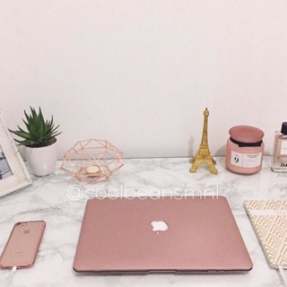 Rose Gold MacBook case (with logo hole)