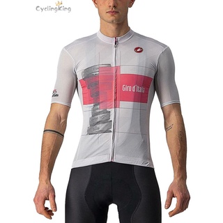 Powerband Mens Cycling Jersey Castelli Trofeo Rosa Jersey Bike Bicycle Clothes Top