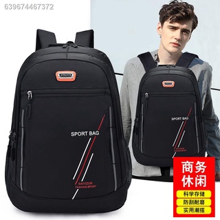 ❉¤♛New high school student backpack business men s computer backpack leisure travel bag backpack spo