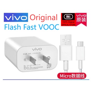 100% Original VIVO Flash Fast VOOC 9V2A Charger Flash Charger Micro Android Data USB Cable