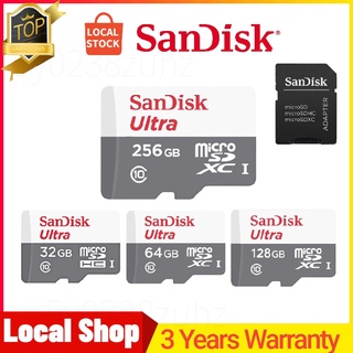 ₪[Domestic ship] SanDisk Memory Card 512GB 256GB 128GB 64GB Micro sd Original Class10 flash car