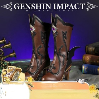 【Ready Stock】❂☸Miaowuxiaopu Genshin Impact Fish Cosplay Props shoes boots