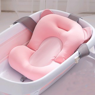 【BEST SELLER】 Baby Shower Bath Tub Pillow Anti-Slip Float Pad Security Bath Support Cushion Foldable
