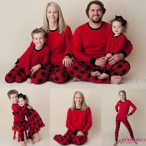 SND-Christmas Family Matching Pajamas Set Adult Mens Womens