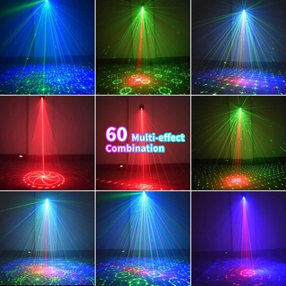 Mini DJ Disco Light Party Stage Lighting Effect Voice Control USB Laser Projector Strobe Lamp Home (3)