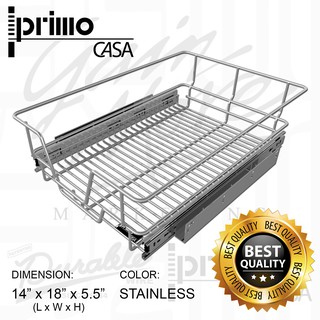 STAINLESS PULLOUT BASKET 14" Kitchen Organizer Dish Drainers Cabinet Room Storage Space Saver (1)