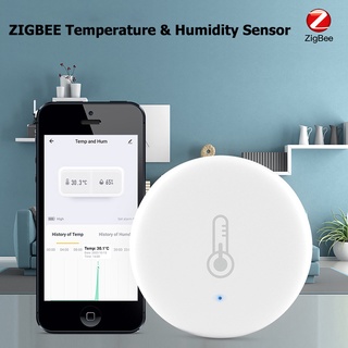 Tuya Zigbee Wireless Temperature Humidity Sensor Thermometer Hygrometer Temperature Humidity Sensor