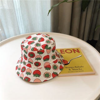 EXPEN Two Side Dog Fruit Print Avocado Strawberry Sun Hats (7)