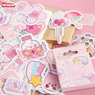 HW 46Pcs/Box Decorative Stickers DIY Scrapbooking Paper Diary Album Sticker Girls' Generation Series