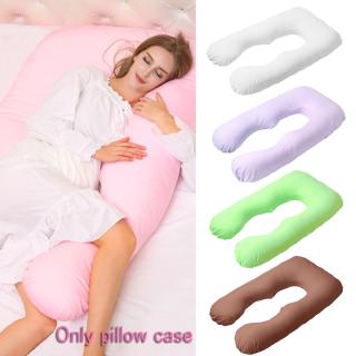 U Shape Pregnancy Maternity Cushion Pillow Cover Comfort Nursing Body Support (Pillow not included)