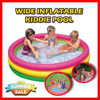 ALLHOME - Inflatable 3 Layer Wide Inflatable Kiddie Circular Pool Indoor, Safe, Large 100% Original