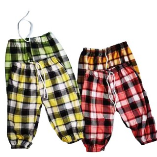 JOHN.PH New Arrival Pranela Plaid Chekered Pants For Kids（TPB02#）