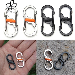 [cod]Beauty 8-Shaped Outdoor Hook Buckle Snap Clip Mount Climbing Carabiner Chain Key Chain (1)