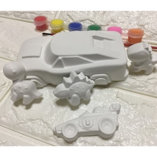 3D Luxury Car Plaster Paint arts and crafts souvenir