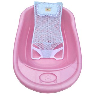 Baby Bath Mesh Sling Rack Shower Cushion Baby Bed Soft Mesh Bed Net Bath Stand for Newborn (4)