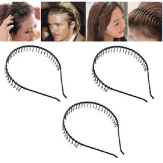 Men and women with paragraph adult child headband