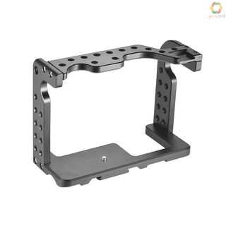 Video Camera Cage Stabilizer Aluminum Alloy Replacement for Panasonic GH5/GH4 DSLR to Mount Mic Monitor LED Light Film Making Accessories