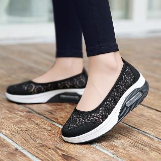 Summer Breathable Women's Sports Leisure Mesh Hollow Shoes Plus Size:35-42 (4)