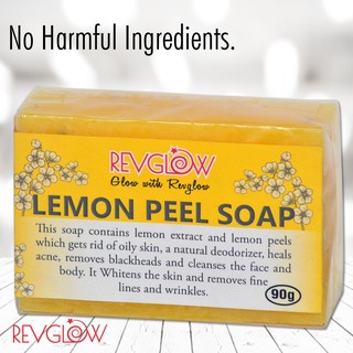 Revglow Lemon Peel Soap Natural Beauty Health Soap