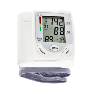 [Genuine] Automatic Digital LCD Display Wrist Blood Pressure Monitor Heart Beat Rate Pulse Meter Mea