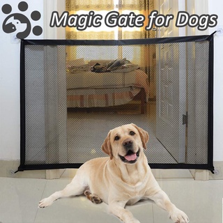 Magic Gate for Dogs Stretchy Pet Barrier Mesh Folding Baby Safety Fence Portable Dog Safe Guard Encl (1)