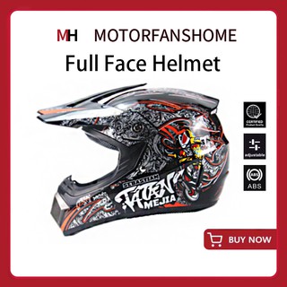 【COD&ICC】MH Helmet off-road motorcycle helmet full face helmet men and women motocross helmet