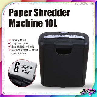 ◎♙220VOLTS Paper Shredder Machine Black 10L (Strip Cut)