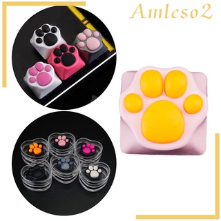 [AMLESO2] Cat Paw Keycaps Cat Claw Keycap for Keyset Game Players Keyboard Fans Cute Creative Lovely Pattern Replacement