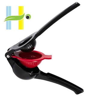 Manual Citrus Press Juicer Hand Fruit Juicer (Black and Red) 9pdy