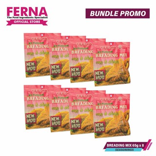 Ferna Seasoning All Purpose Breading Mix 65g Fgc-6000-790 (Bundle x 8 packs )