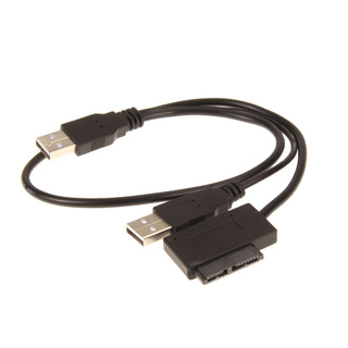 USB 2.0 to 7+6 for SATA CD/DVD Optical Drive Adapter Cable (1)