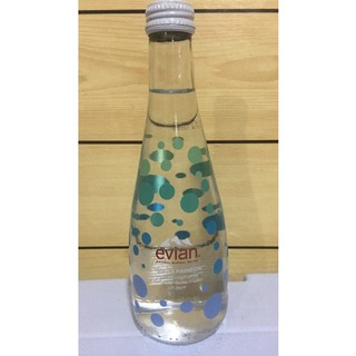 Evian Natural Mineral water 330ml glass bottle