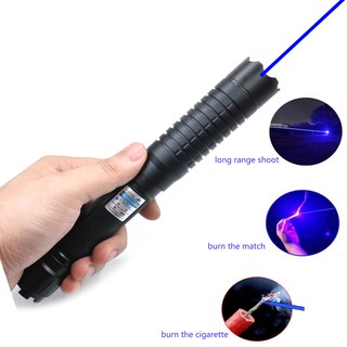 Burning Blue Laser Torch Powerful 445nm 10000m Multifunction Focusable Red Green Laser Pointer Flash (8)