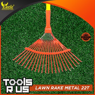 Eagle Professional Tools Lawn Rake Metal 22 Teeth