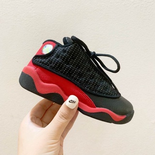 Air jordan 13 AJ13 for kids shoes boy's and girl's basketball shoes black/red COD UyOZ