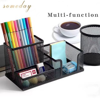 Someday Metal Mesh Pen And Suppliers Holder Desk Organizer Office Accessory Mini Stainless Organizer (1)